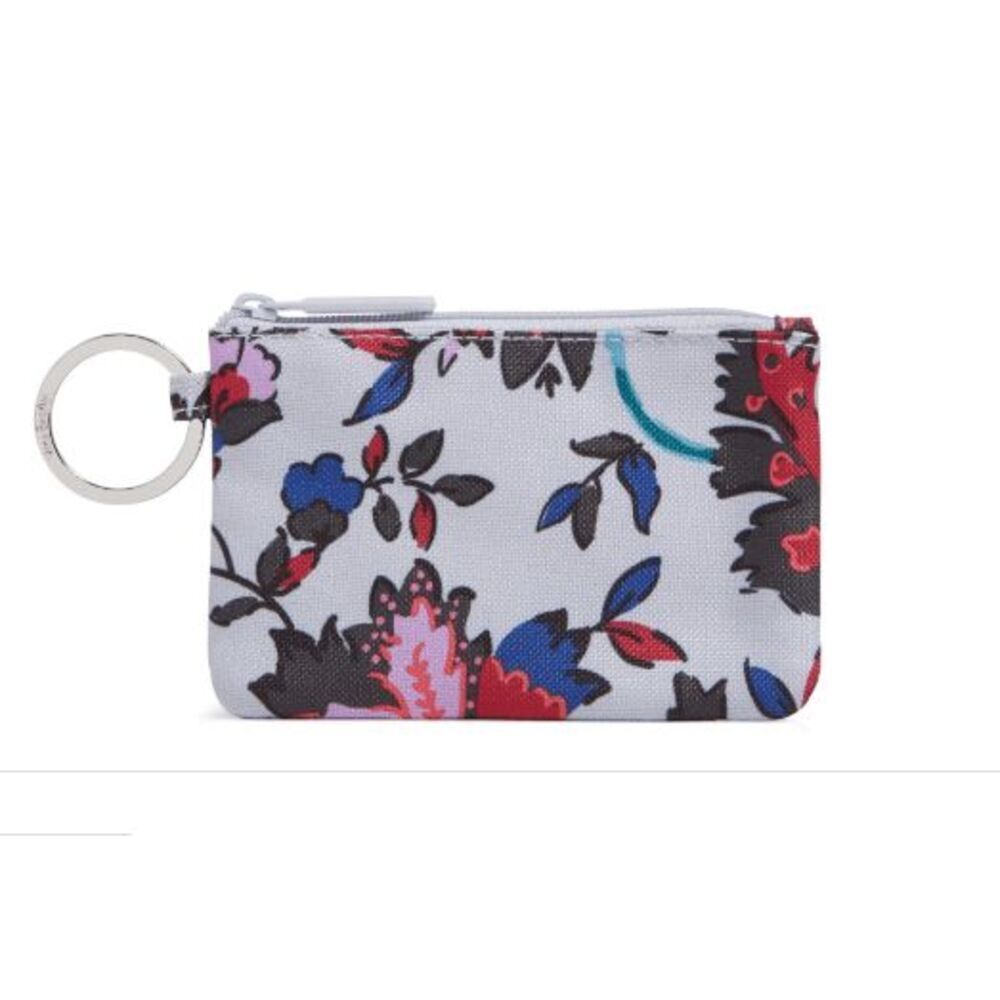 NEW VERA BRADLEY LIGHTEN UP ZIP ID CASE - VINEYARD FLORAL